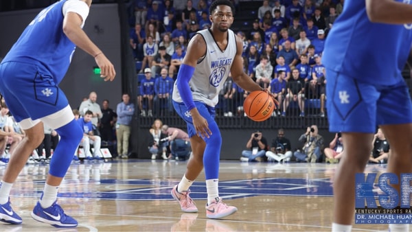 Mouhamed Dioubate during the Kentucky Basketball Blue White Game on 10/17/2025 - Dr. Michael Huang, Kentucky Sports Radio/On3