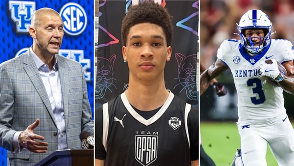 Photos of Mark Pope (left), Josh Irving (middle), and Seth McGowan via Imagn Images and Rivals