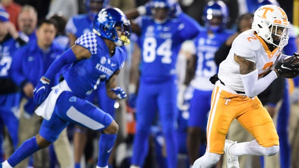 A pick six by Tennessee DB Alontae Taylor was the difference-maker in a 2021 win over Kentucky, via Calvin Mattheis:News Sentinel : USA TODAY NETWORK