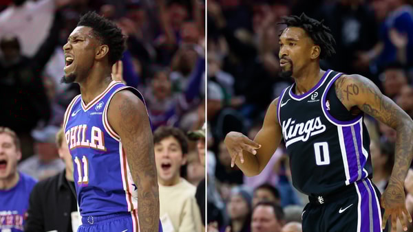 Photos of Justin Edwards (left) and Malik Monk via Imagn Images