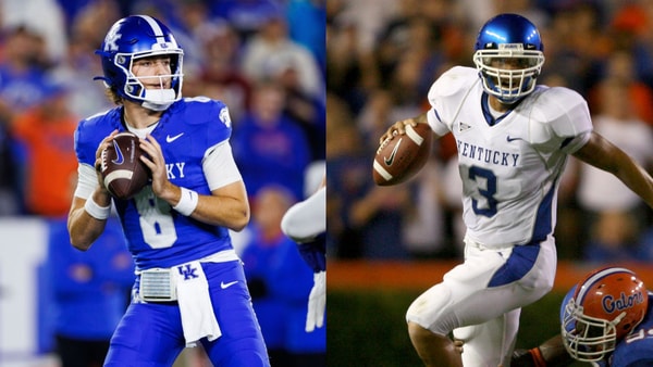 Kentucky QBs Cutter Boley and Andre' Woodson, via Jordan Prather