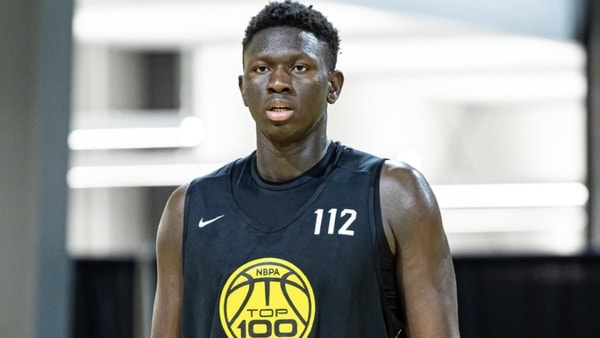 2026 big man Arafan Diane at the NBPA Top 100 Camp in Rock Hill, SC in June 2025.