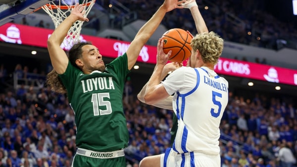Kentucky guard Collin Chandler vs. Loyola Maryland (Photo by Mont Dawson, Kentucky Sports Radio)