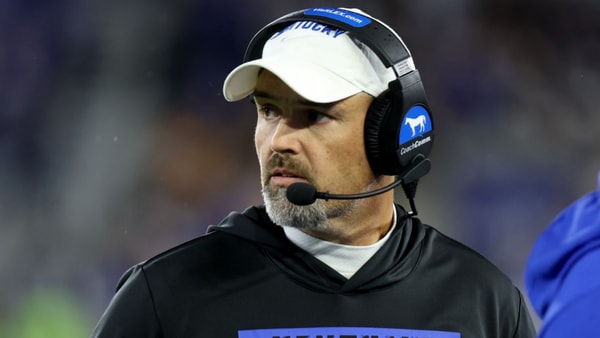 Kentucky defensive coordinator Brad White during the loss to Tennesse, via Dr. Michael Huang, KSR