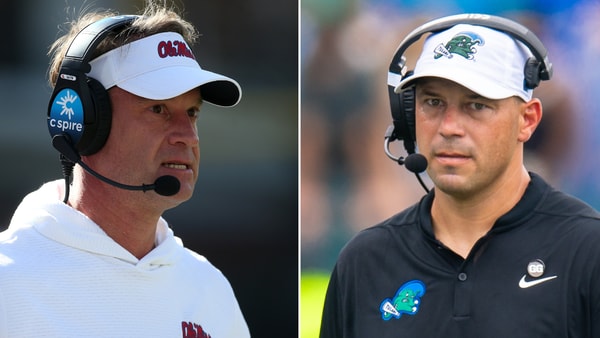 Lane Kiffin (left) and Jon Sumrall - Imagn Images