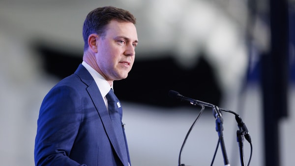 Will Stein is introduced as the new head football coach of the University of Kentucky on December 3, 2025 at Nutter Field House in Lexington, Ky. Photo by Crawford Ifland, Kentucky Sports Radio/On3