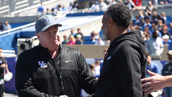 Mark Stoops (left) and Kenny Brooks - Dr. Michael Huang, Kentucky Sports Radio