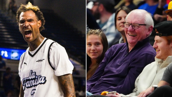 Willie Cauley-Stein and Dan Issel