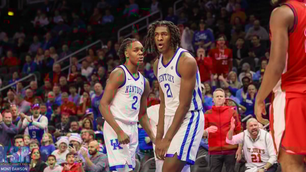 Jasper Johnson (left) and Jayden Quaintance vs. St. John's - Mont Dawson, Kentucky Sports Radio