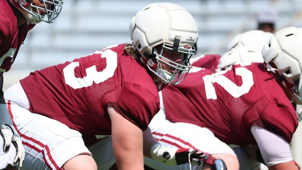 Alabama Offensive Lineman Olaus Alinen, Photo by Kent Gidley