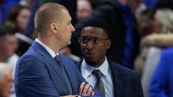Mark Pope (left) and Mikhail McLean - Crawford Ifland, Kentucky Sports Radio