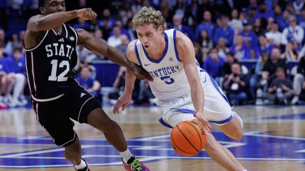 Kentucky G Collin Chandler at Rupp Arena vs. Mississippi State, via Crawford Ifland, KSR