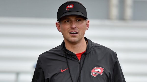 Former Western Kentucky head coach Mike Sanford, via Jasen Vinlove-Imagn Images