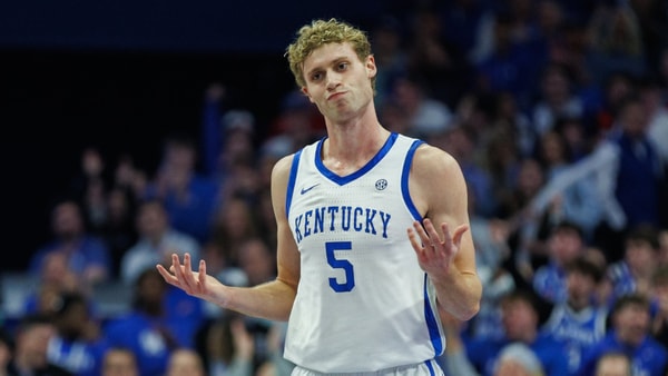 Collin Chandler - Kentucky Men's Basketball vs. Georgia at Rupp Arena on February 17, 2026. Photo by Crawford Ifland, Kentucky Sports Radio/On3