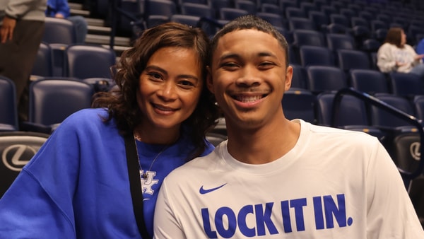Jaland Lowe and his mom | Dr. Michael Huang, Kentucky Sports Radio
