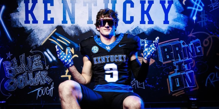WR Dallas Dickerson on his official visit to Kentucky, via UK Athletics