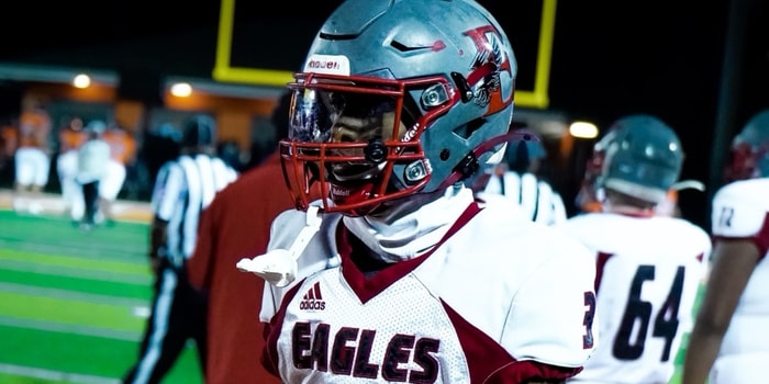 Kentucky football recruiting target Cam Wade last season at East Nashville. Photo credit: Cam Wade | @d1cam5x on Twitter/X