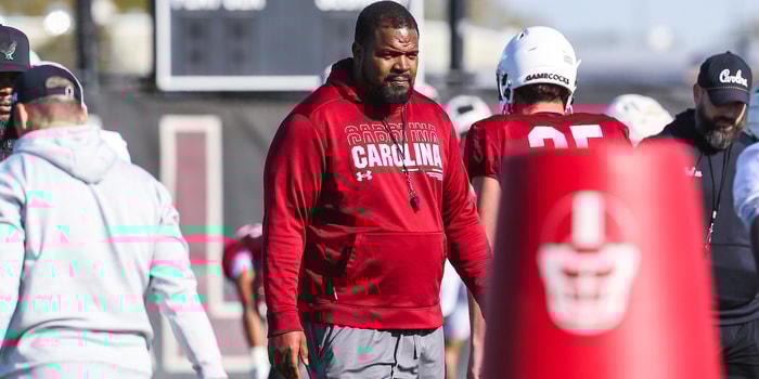 South Carolina DL coach Travian Robertson (Photo: Katie Dugan | GamecockCentral.com)