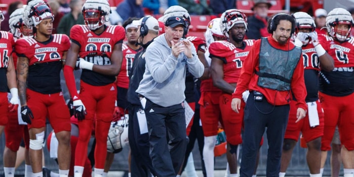 Louisville football defensive line coach Mark Hagen