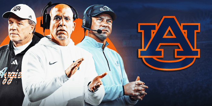 Auburn's search for a new head coach begins one week after LSU fired Brian Kelly