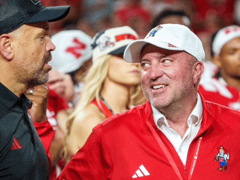 Nebraska HC Matt Rhule, AD Troy Dannen
