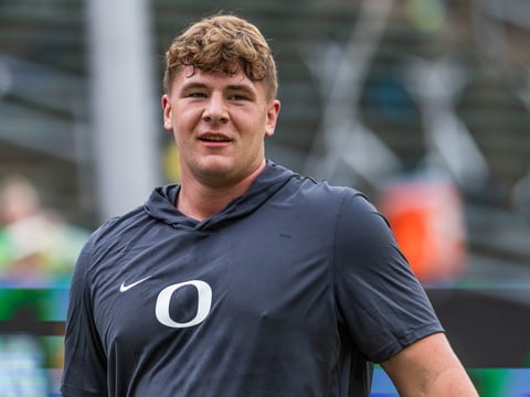 Oregon Ducks offensive lineman Trent Ferguson (56)