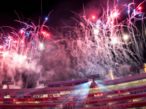 Nebraska football at Memorial Stadium