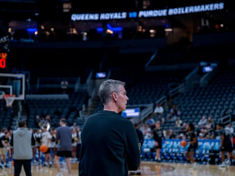 Purdue assistant coach Paul Lusk