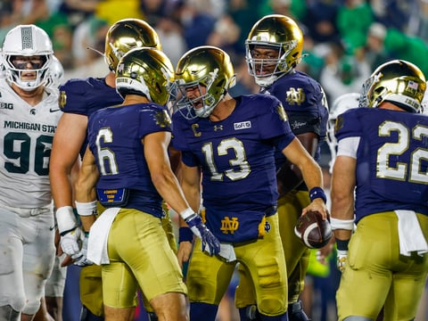 Notre Dame CJ Carr Michigan State