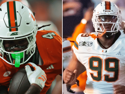 Miami RB Mark Fletcher, DL Ahmad Moten