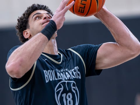 Purdue's Enzo Shahrvin