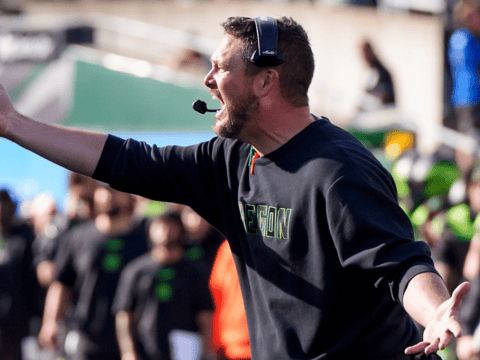 Oregon head coach Dan Lanning