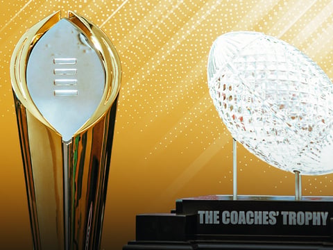 College Football Playoff, BCS trophies