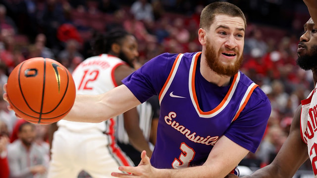 Evansville guard Cam Haffner