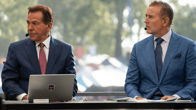 Nick Saban and Kirk Herbstreit on ESPN College GameDay