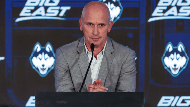 UConn coach Dan Hurley at Big East Media Day
