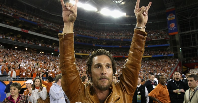 matthew-mcconaughey-texas-longhorns-sec-steve-sarkisian
