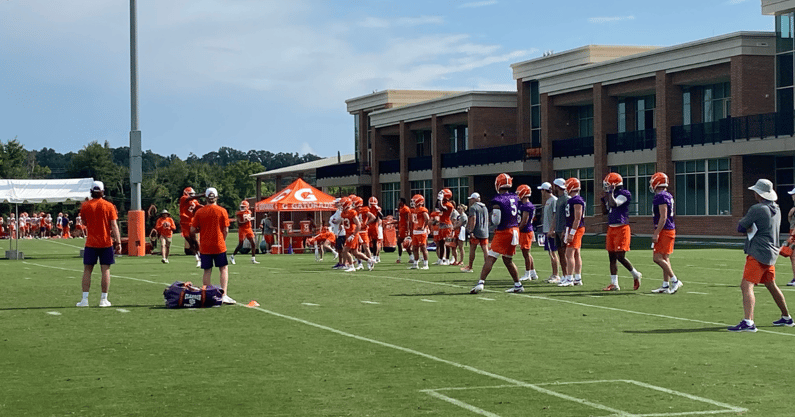 Clemson practice