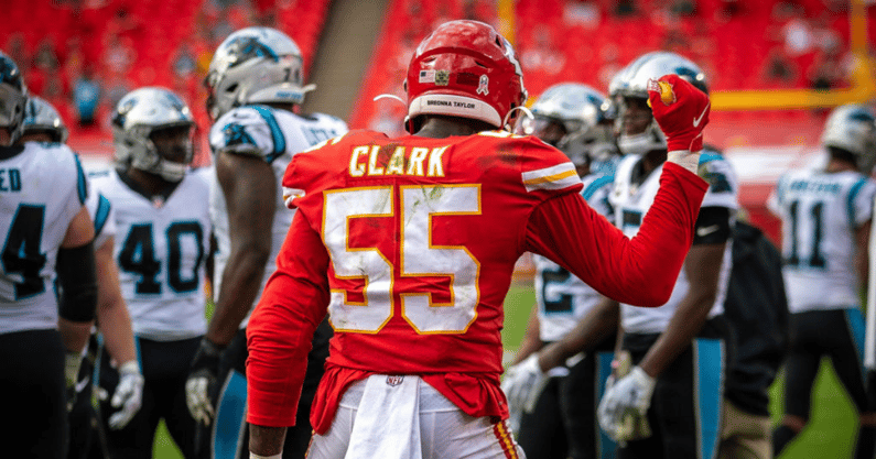 Former Michigan star Frank Clark excused from mini camp for birth of child Kansas City Chiefs
