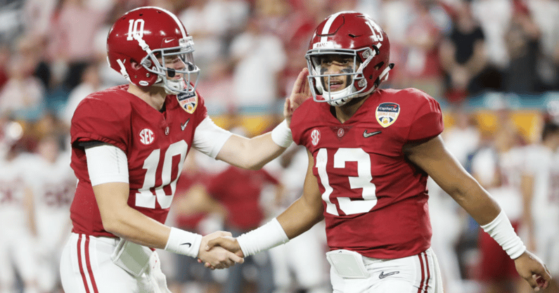 Former-Alabama-quarterbacks-Mac-Jones-Tua-Tagovailoa-set-Week-1-matchup-Dolphins-Patriots