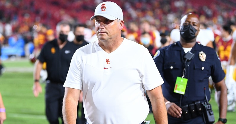 usc-trojans-fans-chant-fire-clay-helton-end-of-loss-stanford-keyshawn-johnson-matt-leinart