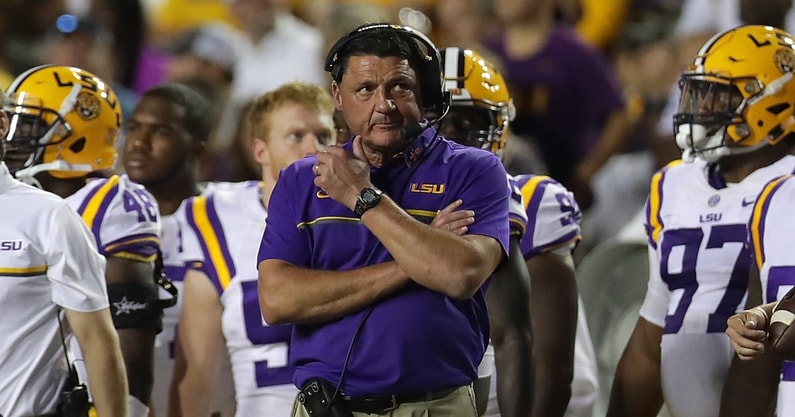 at Tiger Stadium on October 1, 2016 in Baton Rouge, Louisiana.