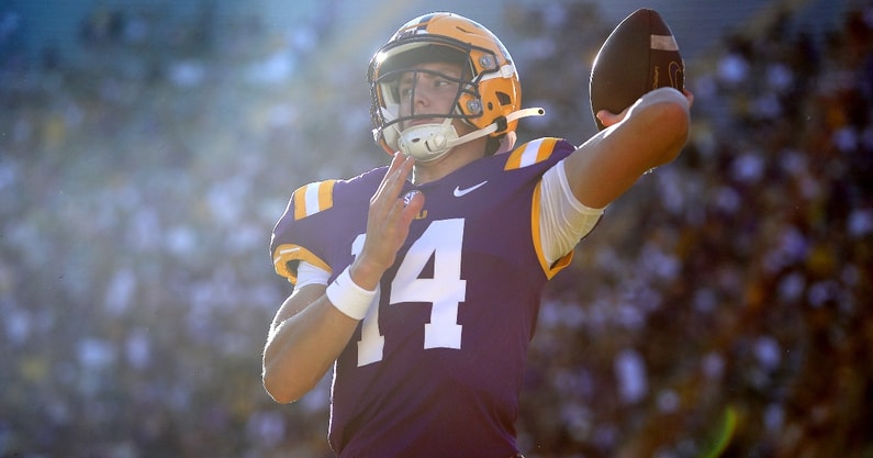 max-johnson-five-touchdown-rare-lsu-company-joe-burrow-zach-mettenberger