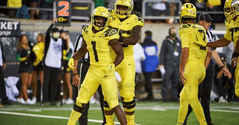 Oregon running back announces Trey Benson transfer Florida State to the ACC