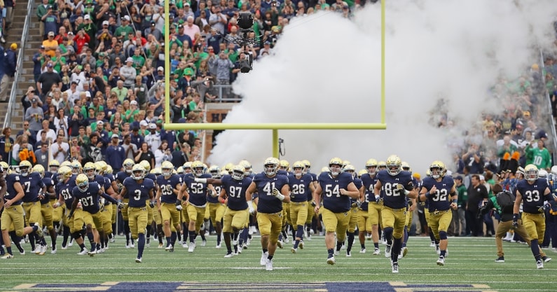 ND football entrance