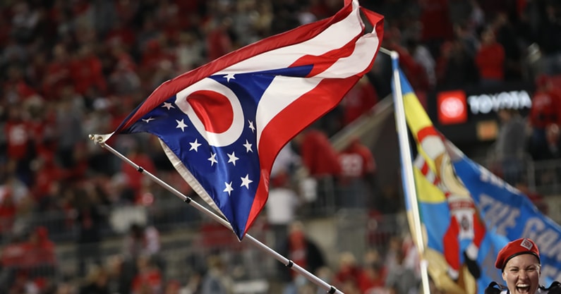Ohio State flag by Birm -- Lettermen Row