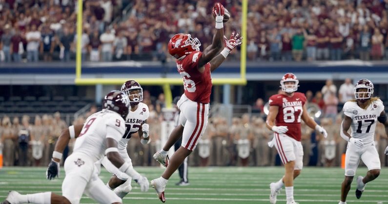 treylon burks kirby smart arkansas razorbacks georgia bulldogs football player