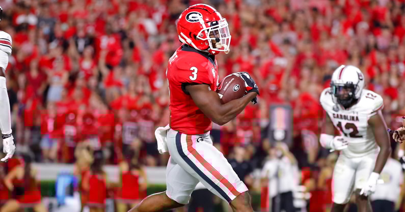 zamir-white-georgia-bulldogs-score-first-arkansas-razorbacks