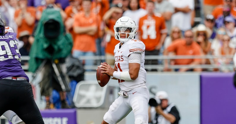 steve-sarkisian-on-casey-thompson-texas-longhorns-tcu-horned-frogs