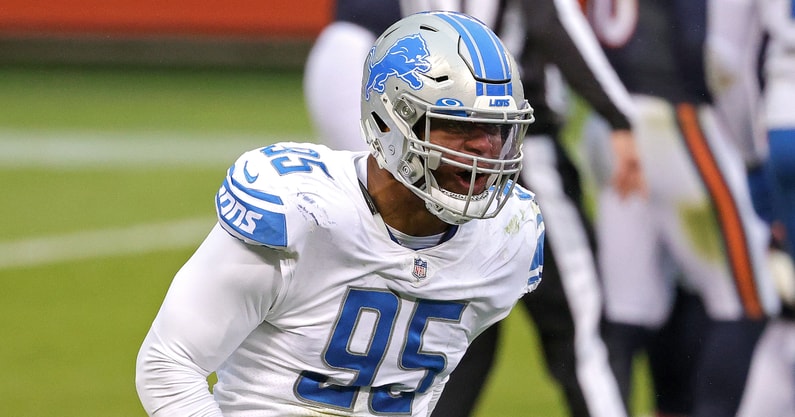 Lions' Romeo Okwara believed to have torn Achilles